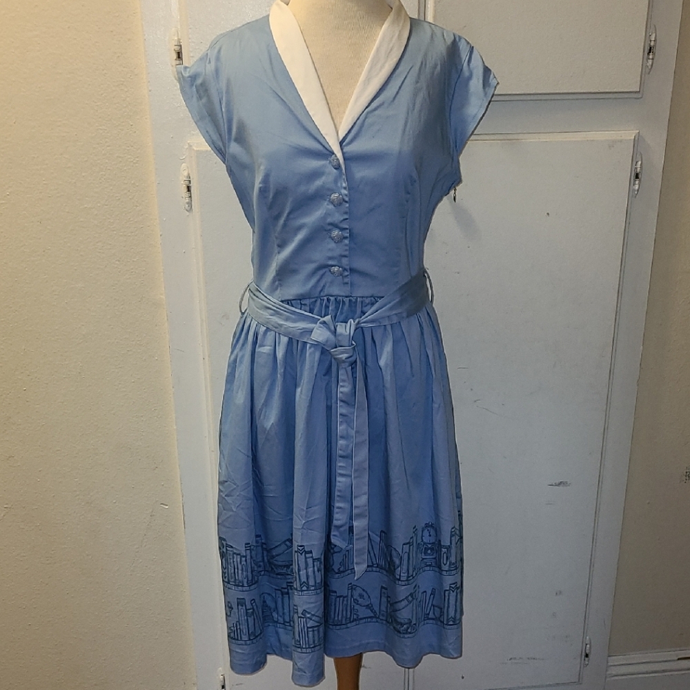 Disney Parks Dress Shop Beauty & the Beast Belle Blue Dress~ Medium